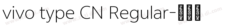 vivo type CN Regular字体转换